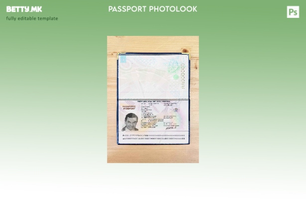 Шаблон за пасош на Колумбија во модерен стил